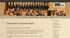 Desktop Screenshot of anton-musikverlag.de